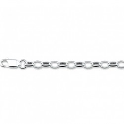 zilveren ovale jasseron armband 18cm - 10027102