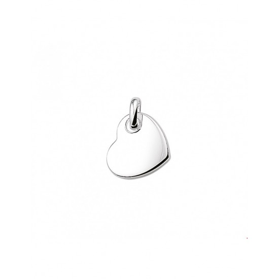 zilveren graveerplaat hart (extra zwaar) - 10027419