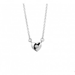 zilveren Collier hart en zirkonia 36 + 4 cm 13.22838 - 10029412