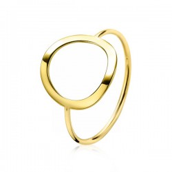 Zinzi geel gouden ring open rond maat 54 - 10029286