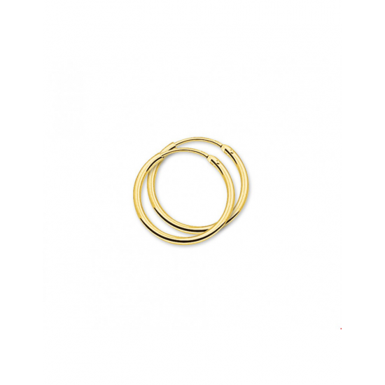 Geelgouden 14krt Creolen ronde buis  17x1.3mm - 10029398