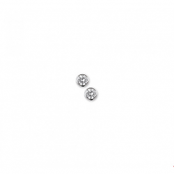 Zilveren oorknoppen met zirkonia - 10027659