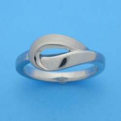 Zilveren ring mat glans  mt 17.75( 1322192 ) - 10027959