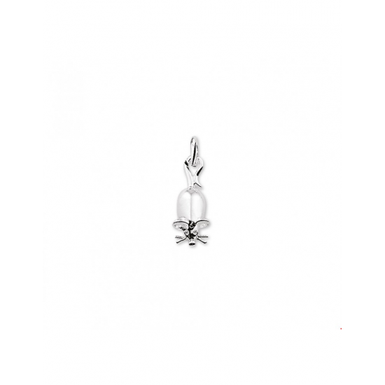zilveren hanger muis - 10027339