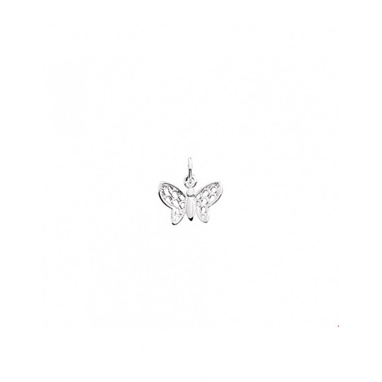 zilveren hanger vlinder opengewerkt - 10027343