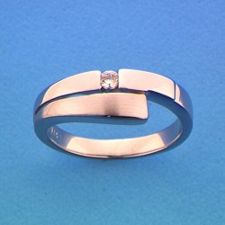 Zilveren ring mat glans met zirkonia mt17.5  ( 1322270 ) - 10027976