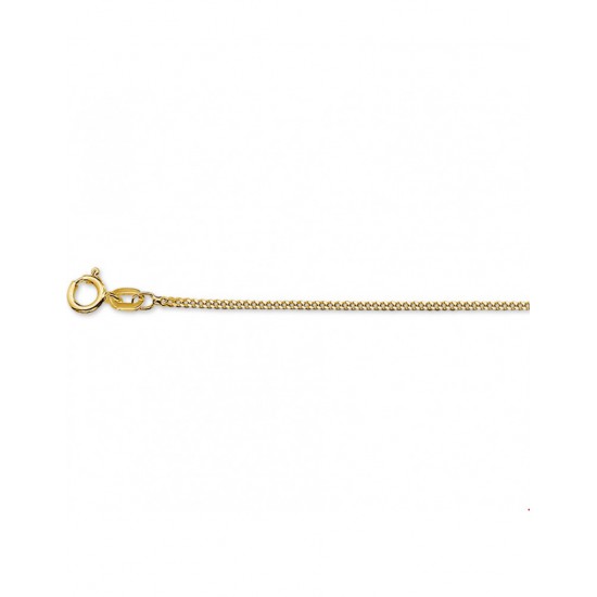 Gouden gourmette collier 45cm  1,2 mm - 10028896