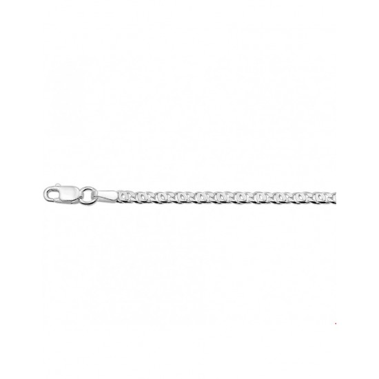 Zilveren valkenoog collier 45cm  2.5mm - 10031438