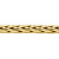 FJORY geelgouden spiga armband met zilveren kern  gourmet armband 5mm 21cm - 10032213