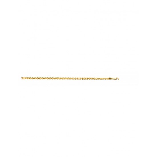 FJORY geelgouden spiga collier met zilveren kern 45cm 4mm - 10032216