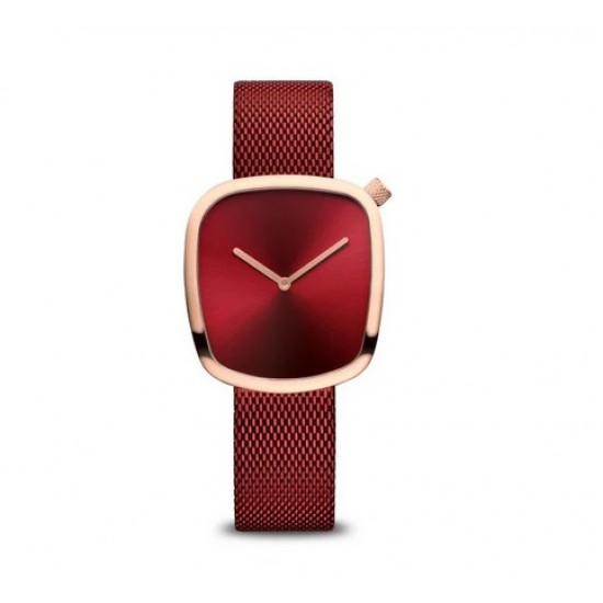 Bering pebble horloge rood /rosé l 18034-004 - 10032577