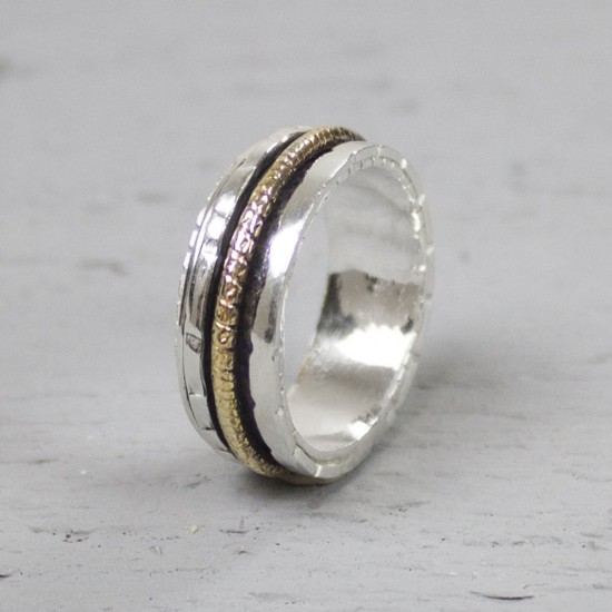 Jeh Ring zilver + Gold Filled Energiek mt 54 - 10032619