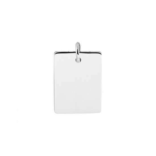 zilveren hanger rechthoekige plaat - 10032679