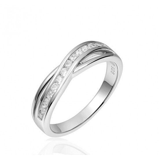 Zilveren ring met zirkonia mt 50/16 - 10032814