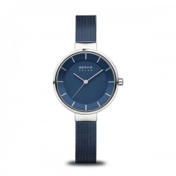 Bering Solar horloge blauw stalen kast 14631-307 - 10030258
