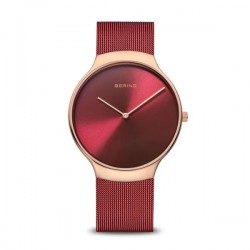 Bering dames horloge classic rood met rosé kast Charity model 13338-Charity - 10030373