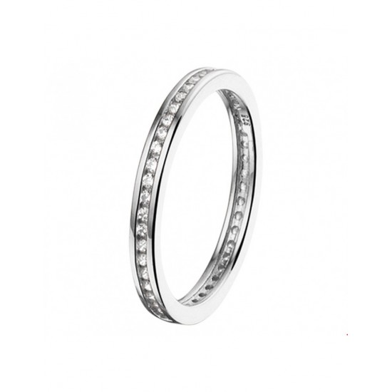 Zilveren Ring met rondom zirkonia - 10030551