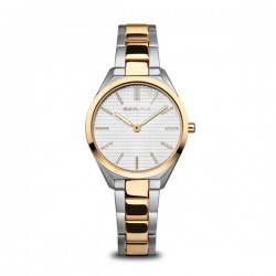 Bering dames horloge bicolor ultra slim 17231-704 - 10034511