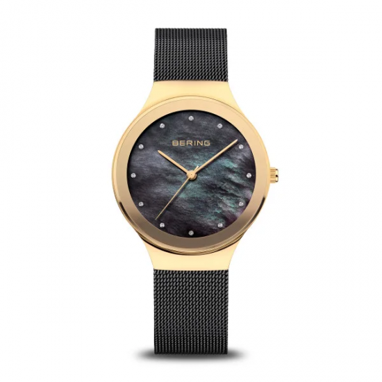 Bering dames horloge zwart met double kast 12934-132 - 10034939