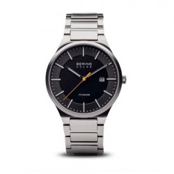 Bering Solar horloge titanium grijze wijzetpl - 10032708