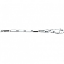 zilveren staafjes armband 18cm  2mm - 10031631