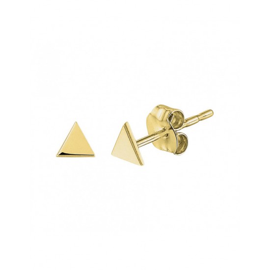Gouden oorknoppen Driehoek - 10031644