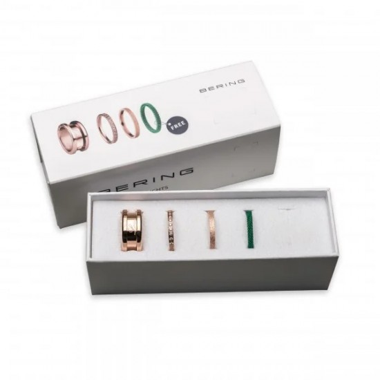 Bering ringen rosÚ staan met groen Symphony-set-greenlights maat - 10033188