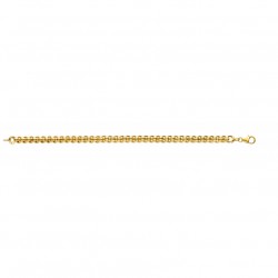FJORY 14krt bicolor gouden armband met zilveren kern  rol  6.4mm 21cm - 10033438
