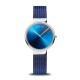 Bering dames horloge blauw met metelic wijzerplaat 19031-307 - 10034909
