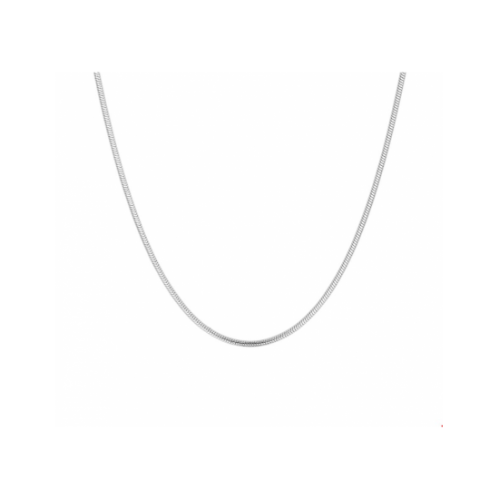 Zilveren collier slang rond 1,4 mm 50cm - 30037544