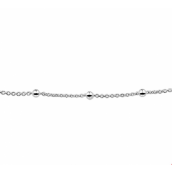 Zilveren armband anker en bolletjes 19cm - 30037731