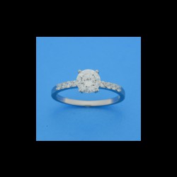 Zilveren ring met zirkonia maat 17.75 13.22095 - 10029850