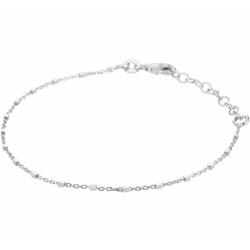 zilveren armband met blokjes 1,2 mm 16 + 3 cm - 30037090