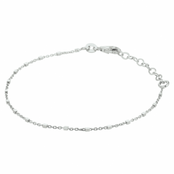zilveren armband met blokjes 1,2 mm 16 + 3 cm - 30037090