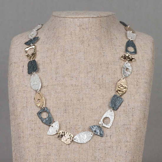 Jeh zilveren collier oxy, verguld bold  42cm - 30038045