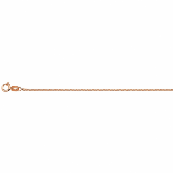 rosé gouden 14krt collier gourmette 1,0 mm 45cm - 30037901