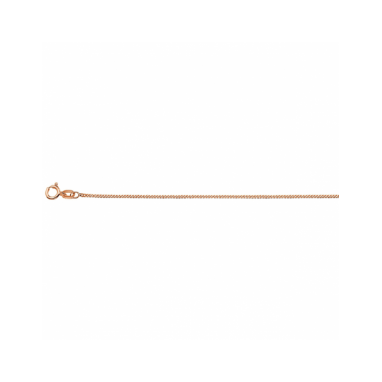 rosé gouden 14krt collier gourmette 1,0 mm 45cm - 30037901