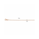 rosé gouden 14krt collier gourmette 1,0 mm 45cm - 30037901