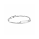 graveerarmband hart gourmette 4-zijdes geslepen plaat 4,2 mm 9-11cm - 30037791