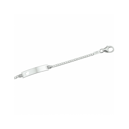 graveerarmband hart gourmette plaat 4,2 mm 11-13cm - 30038208