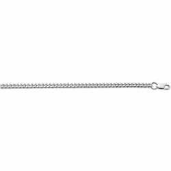 zilveren gourmette collier  6-zijdes geslepen 3,5 mm 50cm - 30037827