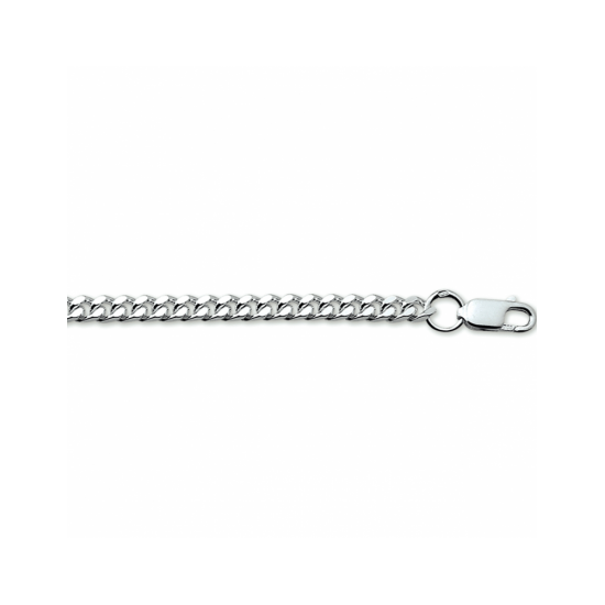 zilveren gourmette collier  6-zijdes geslepen 3,5 mm 50cm - 30037827