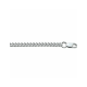 zilveren gourmette collier  6-zijdes geslepen 3,5 mm 50cm - 30037827