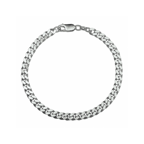 zilveren gourmette 6-zijdes geslepen 4,8 mm 21cm - 30037814