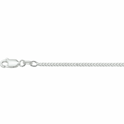 Zilveren collier gourmette 4-zijdes geslepen 2,1mm 70cm - 30038118