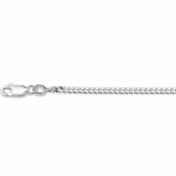 Zilveren collier gourmette 4-zijdes geslepen 2,4 mm 70cm - 30038119