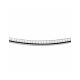 Zilveren gerhodineerde collier omega bol 4,0 mm 45cm - 30037549