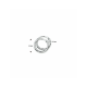zilveren oorringen ronde buis 1,5 mm gediamanteerd - 30038057