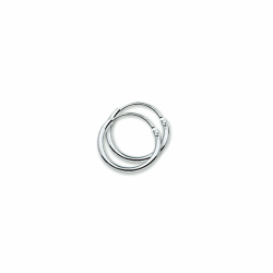 zilveren buis oorringen 1,3x13mm - 30037941