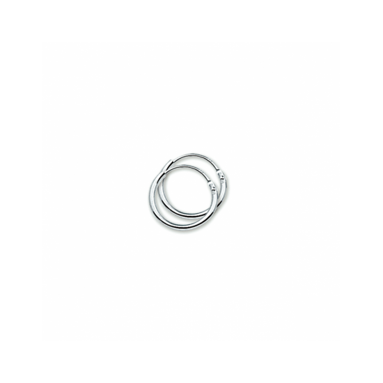 zilveren buis oorringen 1,3x13mm - 30037941